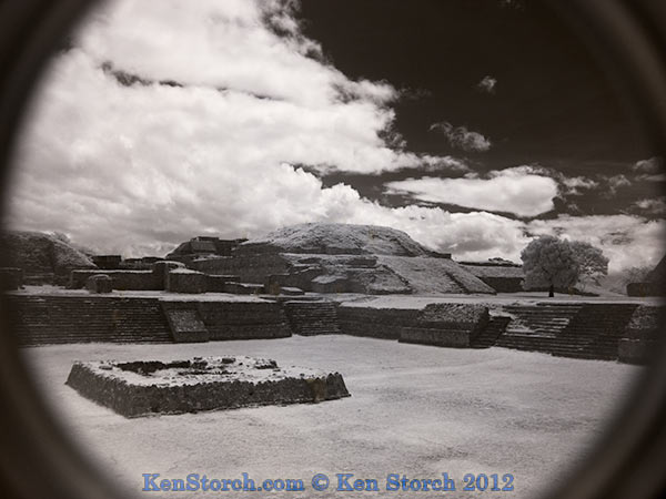 Monte Alban Ruins in Infrared IR