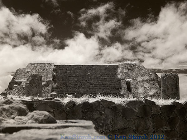 Monte Alban Ruins in Infrared IR