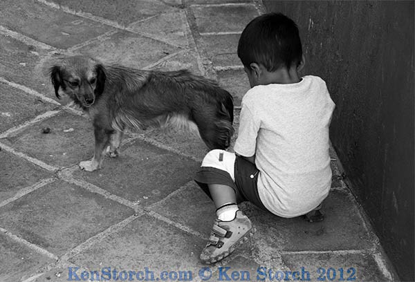 boy and dog oaxaca ken storch